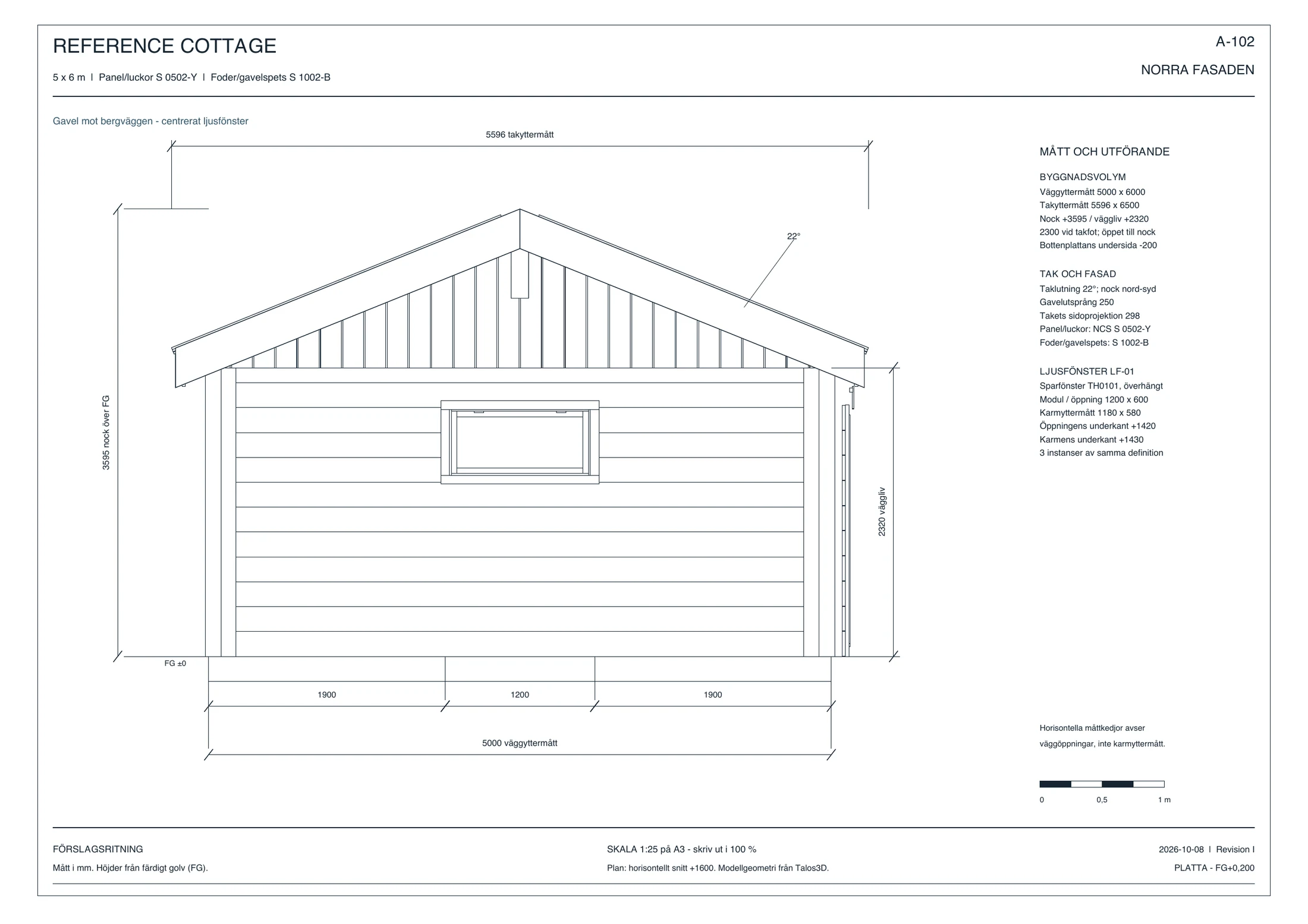 Sheet A-102, north elevation.